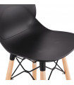 Tabouret de bar design noir en plastique Harewood Mini