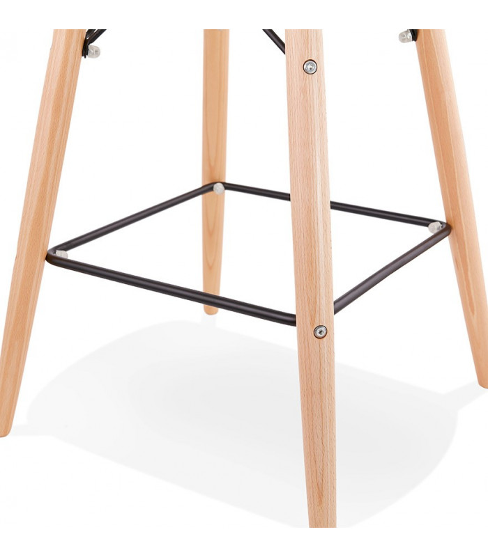 Tabouret de bar design noir en plastique Harewood Mini