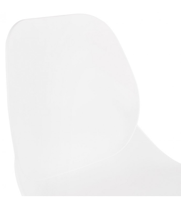 Tabouret de bar design blanc en plastique Harewood Mini