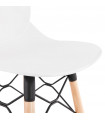 Tabouret de bar design blanc en plastique Harewood Mini