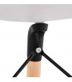 Tabouret de bar design blanc en plastique Harewood Mini
