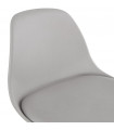 Tabouret de bar design gris en plastique Alassio Mini