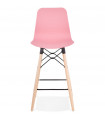 Tabouret de bar design rose en plastique Canning Mini