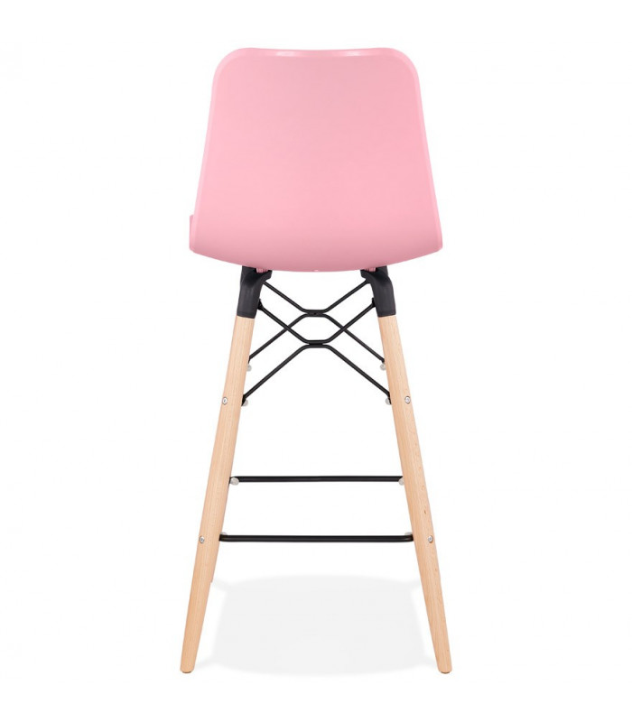 Tabouret de bar design rose en plastique Canning Mini