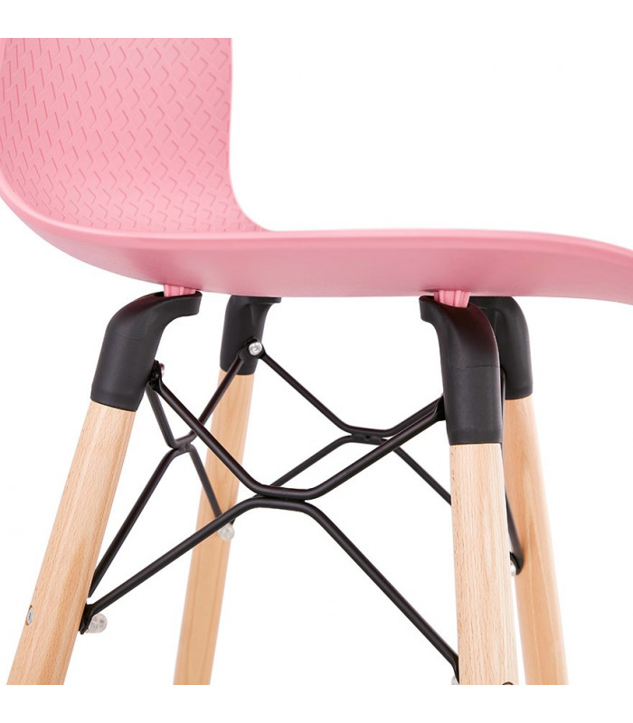 Tabouret de bar design rose en plastique Canning Mini