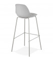 Tabouret de bar design gris en plastique Confetti