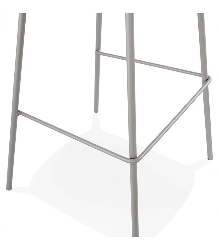 Tabouret de bar design gris en plastique Confetti
