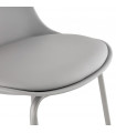 Tabouret de bar design gris en plastique Confetti Mini
