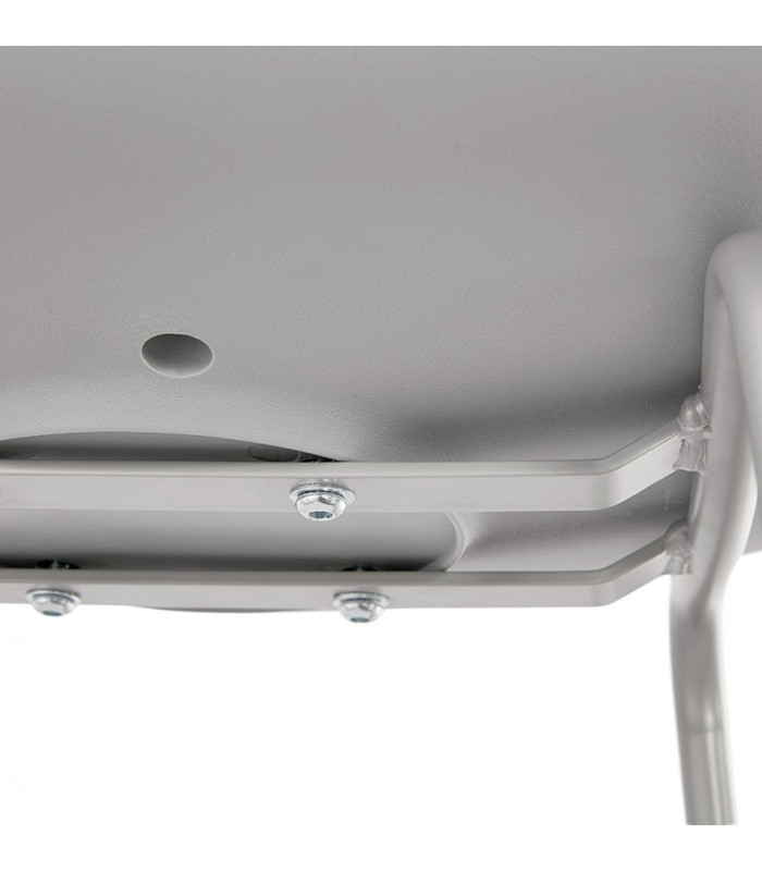 Tabouret de bar design gris en plastique Confetti Mini