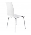 chaise design (non empilable) blanc en bois Boyer
