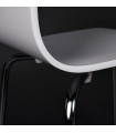 chaise design (non empilable) blanc en bois Boyer