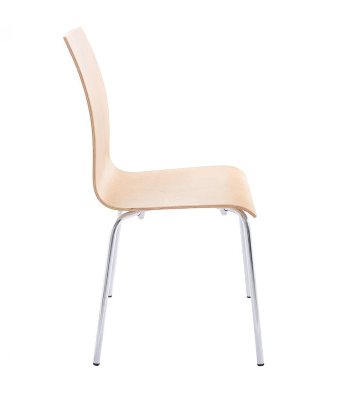 chaise design (non empilable) naturel en bois Boyer