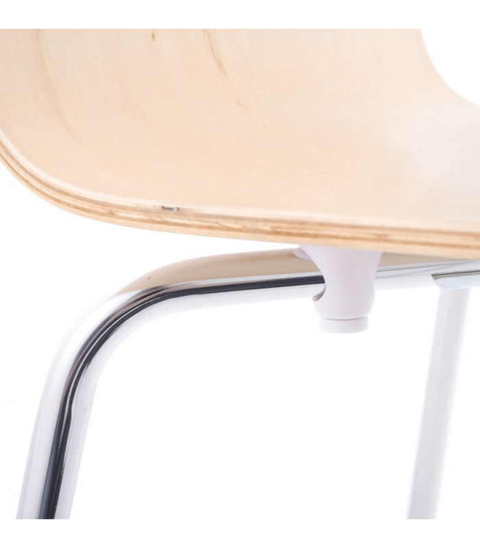chaise design (non empilable) naturel en bois Boyer