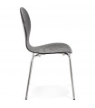 Chaise design noir en bois Knight