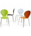 Chaise design noir en bois Knight