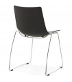 Chaise design noir en plastique Oxford