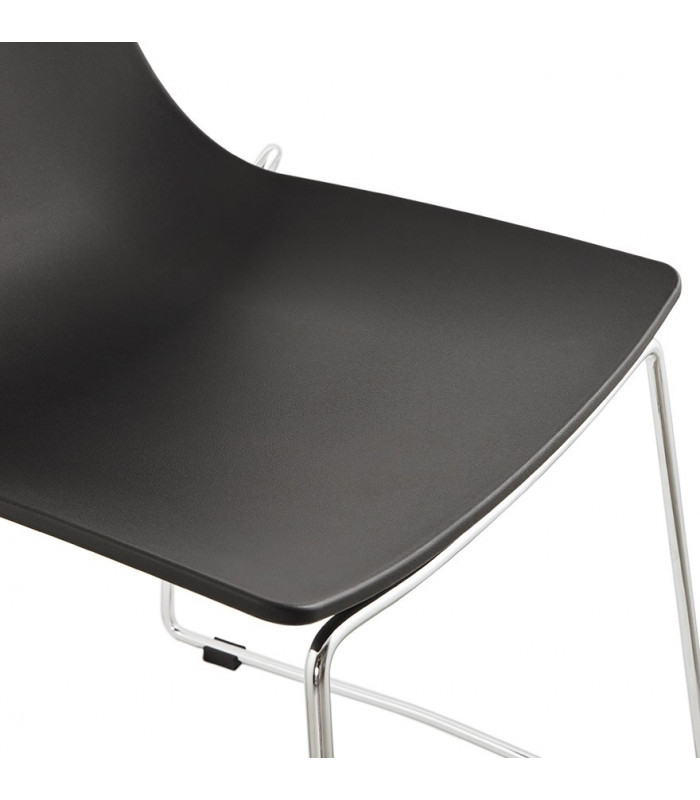 Chaise design noir en plastique Oxford