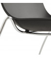 Chaise design noir en plastique Oxford