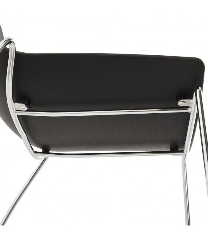 Chaise design noir en plastique Oxford