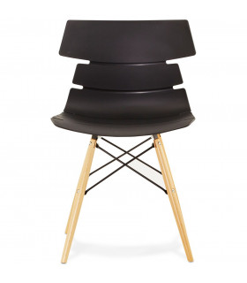 Chaise design noir en plastique Nautical