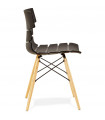 Chaise design noir en plastique Nautical