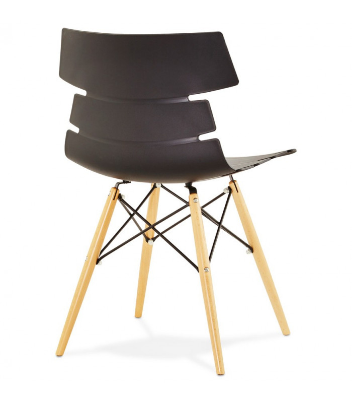 Chaise design noir en plastique Nautical