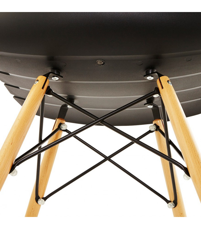 Chaise design noir en plastique Nautical