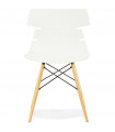 Chaise design blanc en plastique Nautical