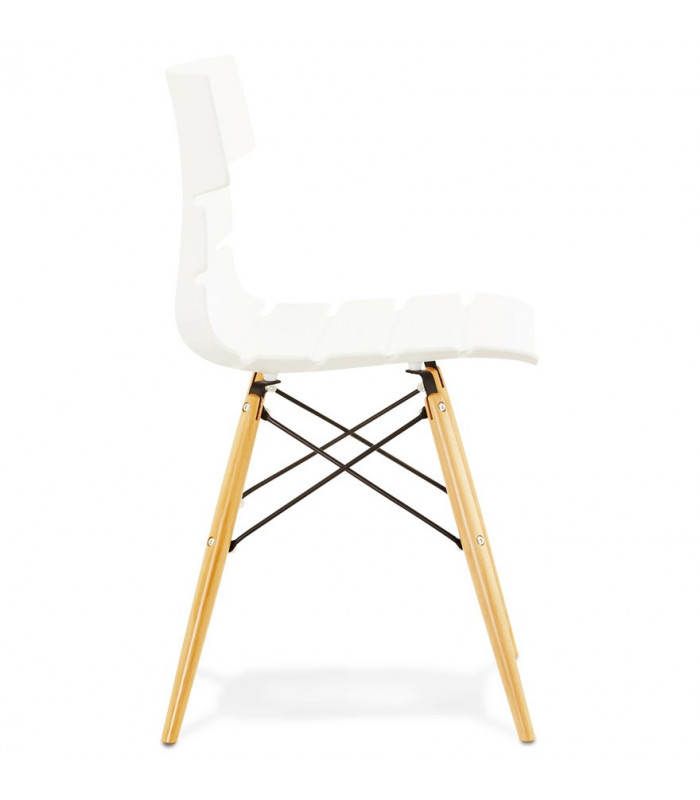 Chaise design blanc en plastique Nautical