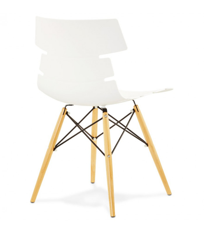 Chaise design blanc en plastique Nautical