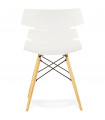 Chaise design blanc en plastique Nautical