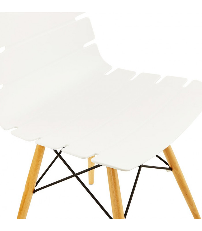 Chaise design blanc en plastique Nautical