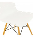 Chaise design blanc en plastique Nautical