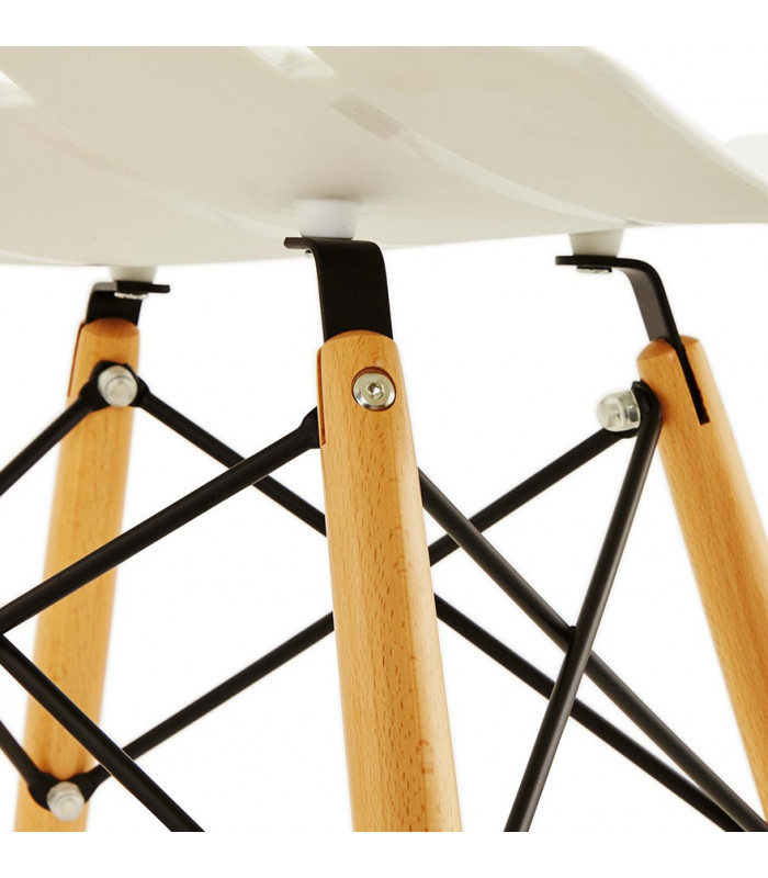 Chaise design blanc en plastique Nautical