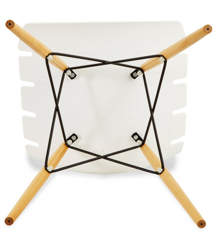 Chaise design blanc en plastique Nautical