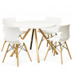 Chaise design blanc en plastique Nautical