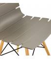 Chaise design gris en plastique Nautical