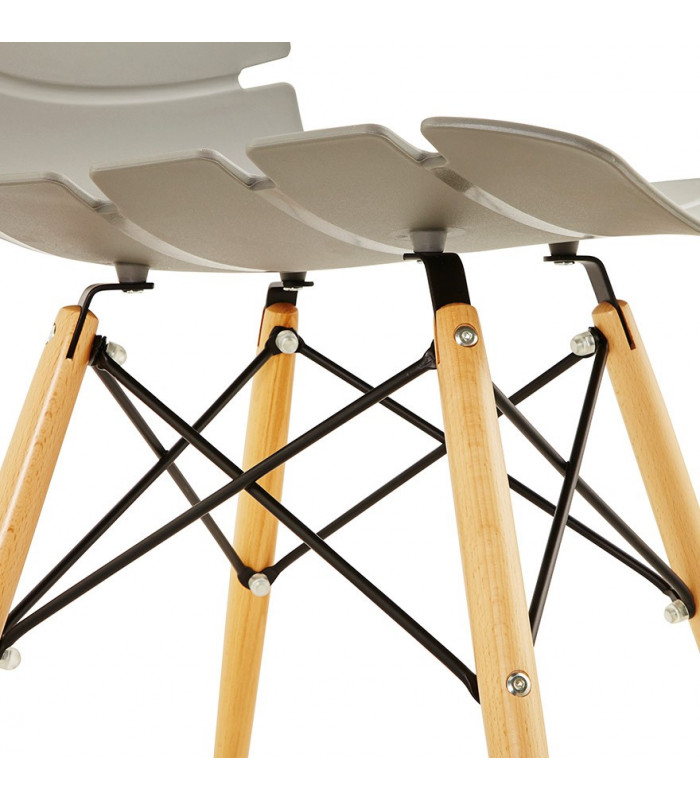 Chaise design gris en plastique Nautical