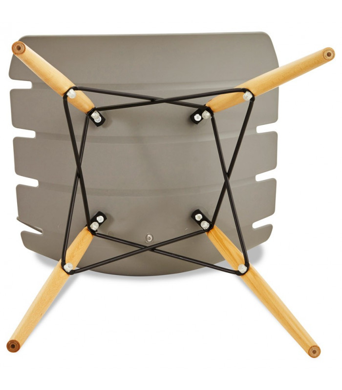 Chaise design gris en plastique Nautical