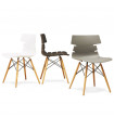 Chaise design gris en plastique Nautical