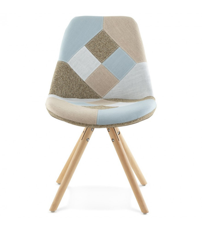Chaise design en tissu Atlas