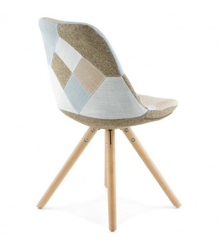 Chaise design en tissu Atlas