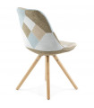 Chaise design en tissu Atlas