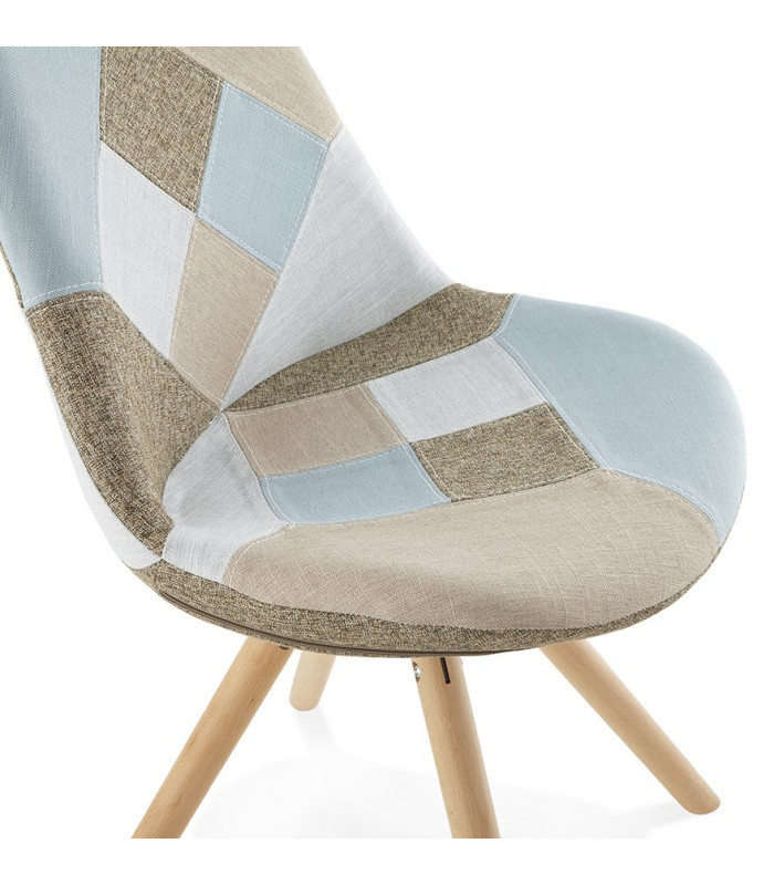 Chaise design en tissu Atlas