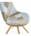 Chaise design en tissu Atlas
