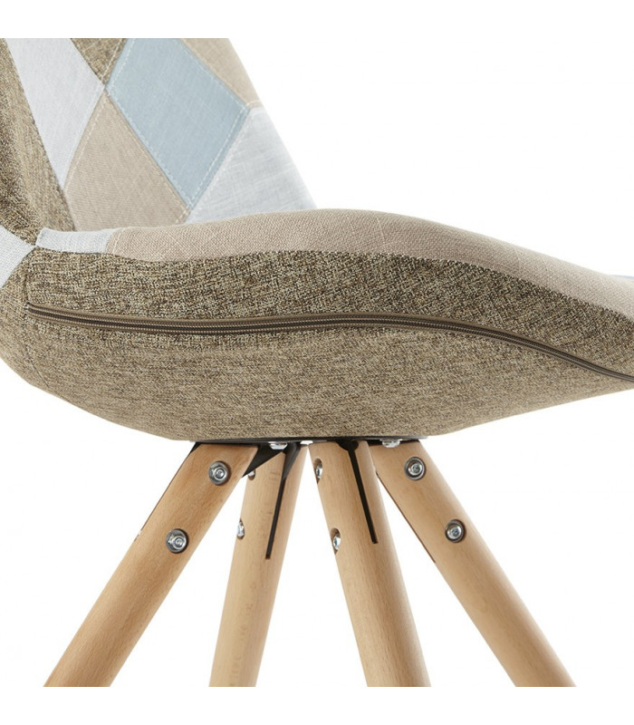 Chaise design en tissu Atlas