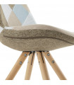 Chaise design en tissu Atlas