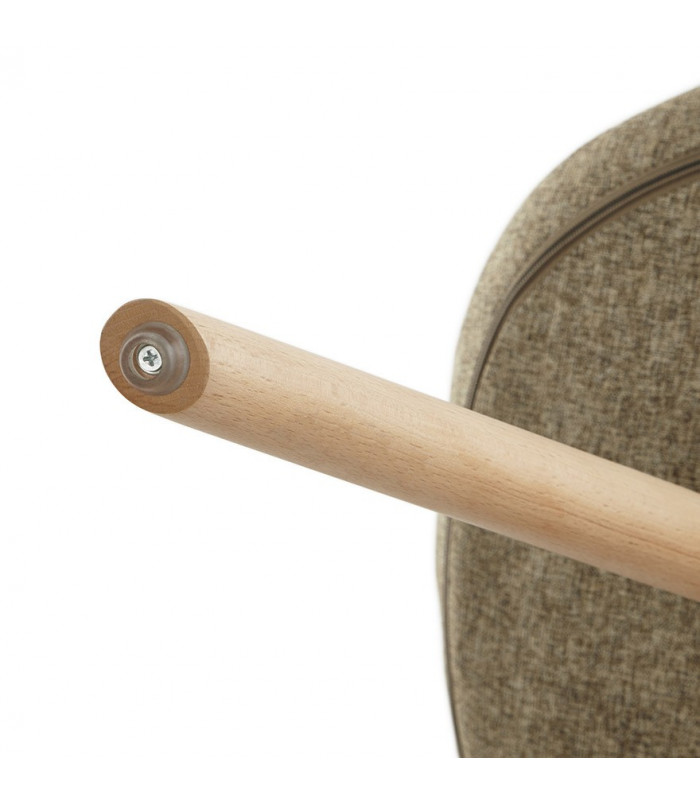 Chaise design en tissu Atlas