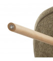 Chaise design en tissu Atlas