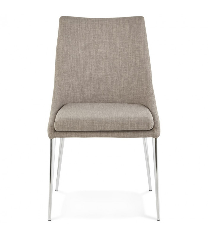 Chaise design gris en tissu Avery
